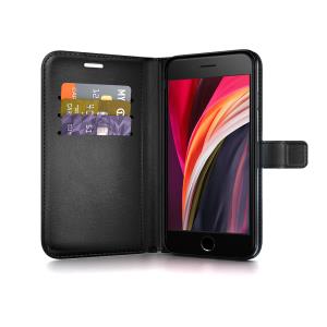iPhone Se (2020) / 8 / 7 / 6s Gel Wallet Case Black