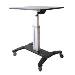 Mobile Sit Stand Workstation With 31.5 Work Surface