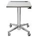 Learnfit Adjustable Standing Student Desk (white/silver)