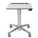 LearnFit Sit-Stand Student Desk (white/silver)